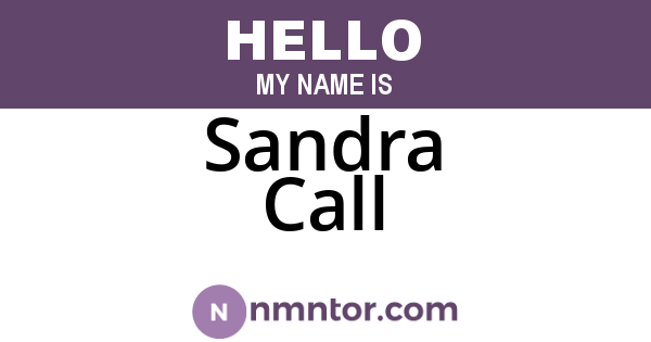 Sandra Call