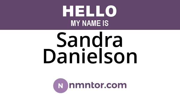 Sandra Danielson