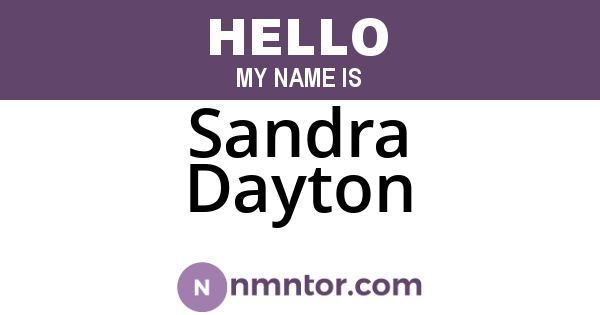 Sandra Dayton