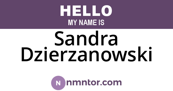 Sandra Dzierzanowski