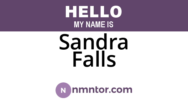 Sandra Falls