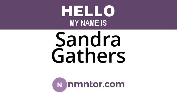 Sandra Gathers