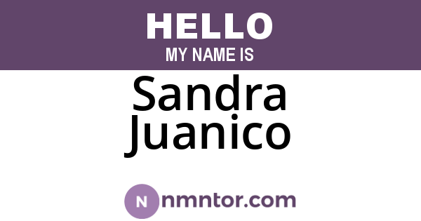Sandra Juanico