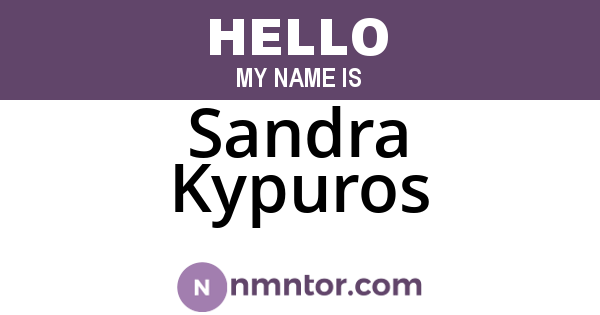 Sandra Kypuros