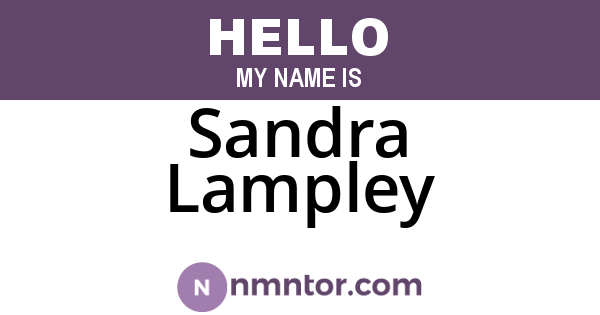 Sandra Lampley