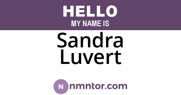 Sandra Luvert