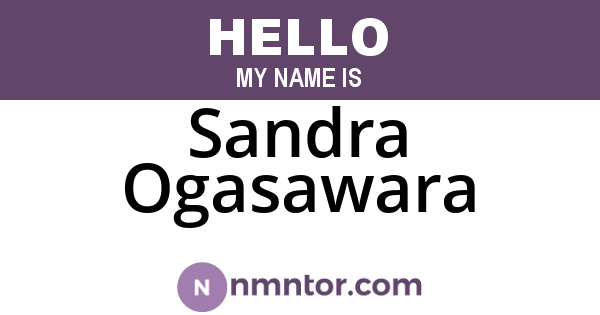 Sandra Ogasawara