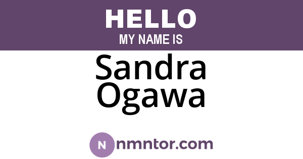 Sandra Ogawa