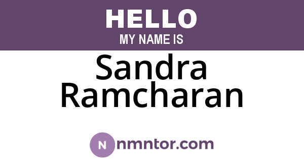 Sandra Ramcharan