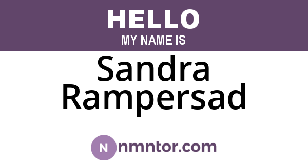 Sandra Rampersad