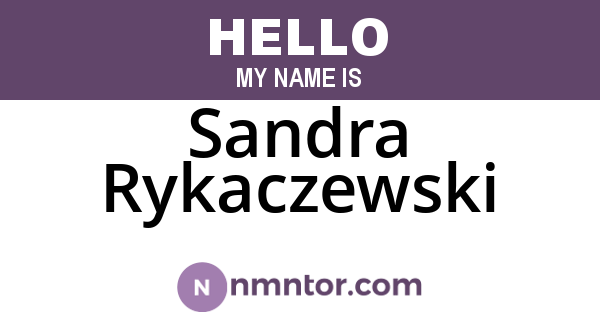 Sandra Rykaczewski