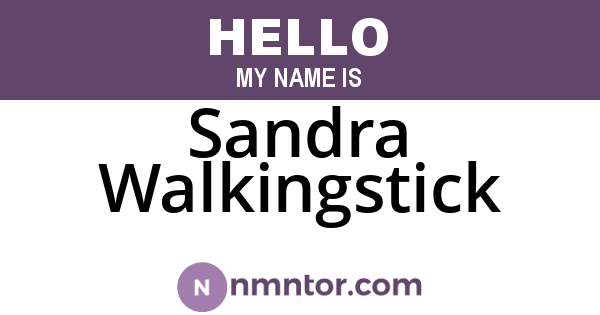 Sandra Walkingstick