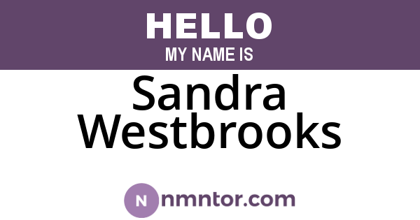 Sandra Westbrooks