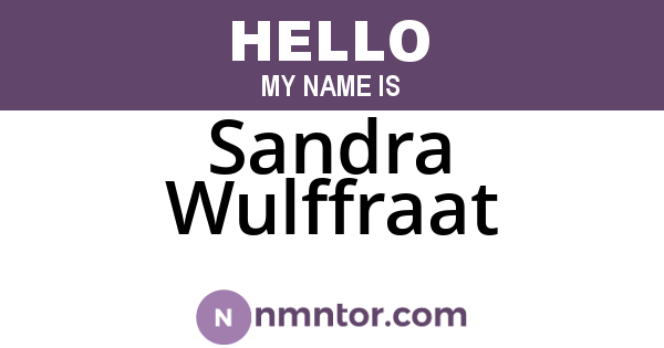 Sandra Wulffraat
