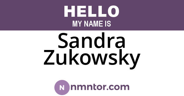 Sandra Zukowsky