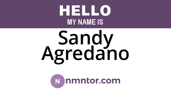 Sandy Agredano