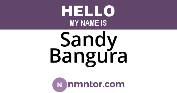 Sandy Bangura