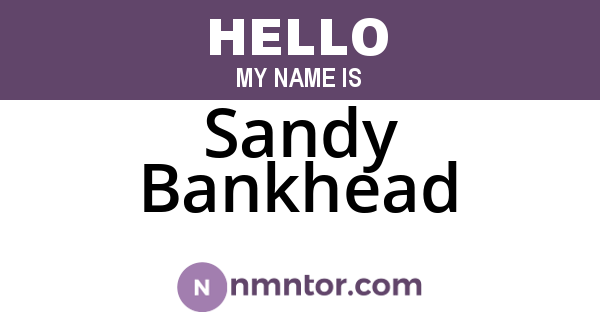 Sandy Bankhead