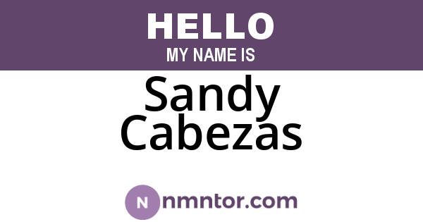 Sandy Cabezas