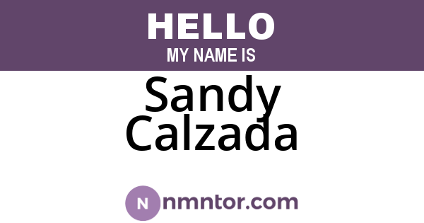 Sandy Calzada