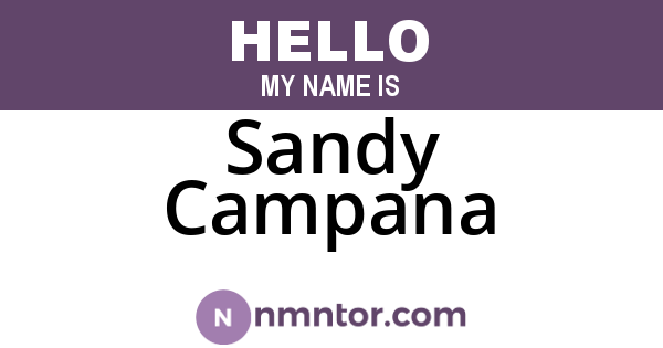 Sandy Campana