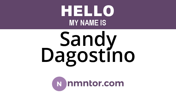 Sandy Dagostino