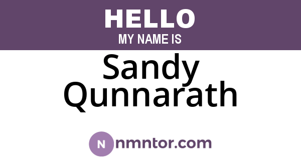 Sandy Qunnarath
