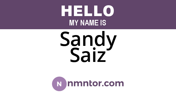 Sandy Saiz