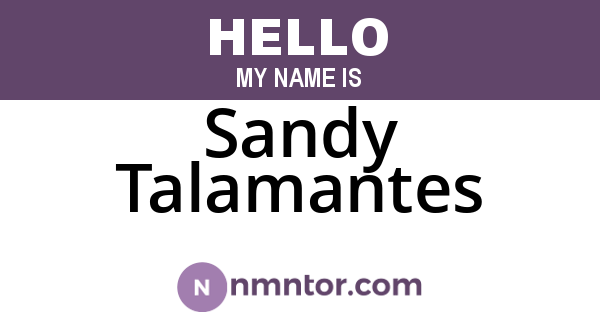 Sandy Talamantes