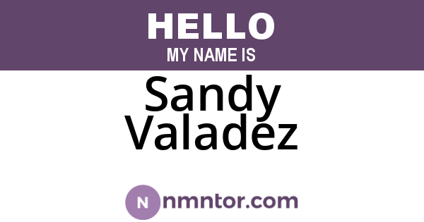Sandy Valadez