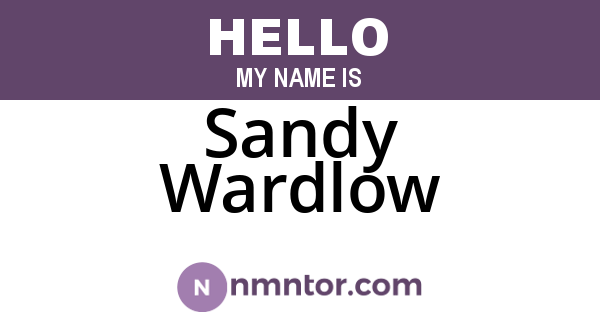 Sandy Wardlow
