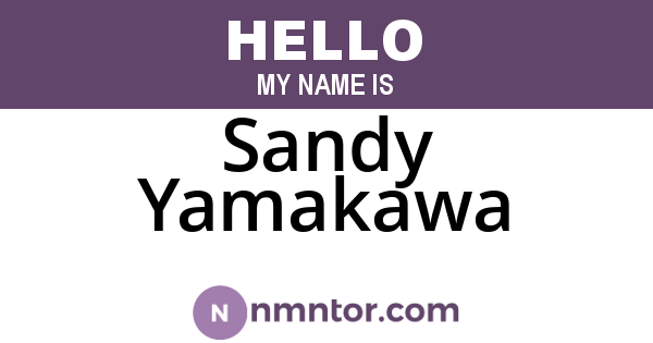 Sandy Yamakawa