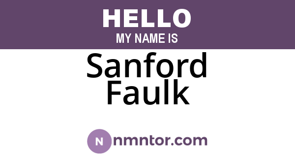 Sanford Faulk