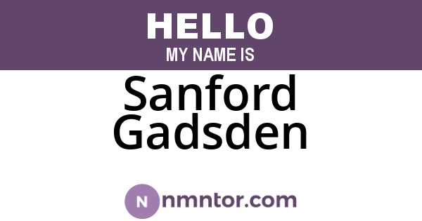 Sanford Gadsden
