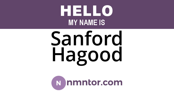 Sanford Hagood
