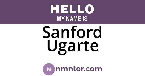 Sanford Ugarte