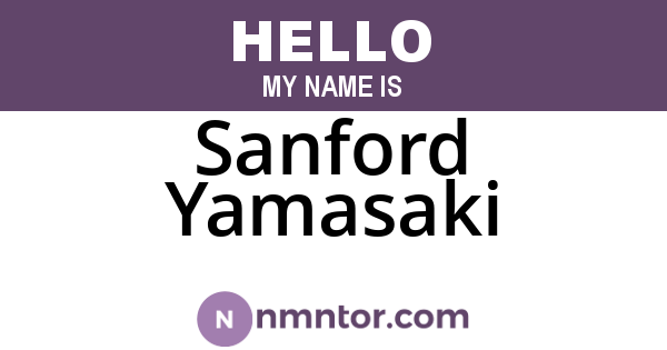 Sanford Yamasaki