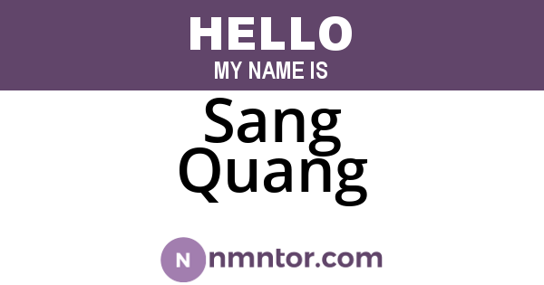 Sang Quang