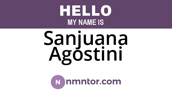Sanjuana Agostini