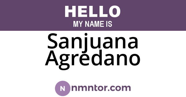Sanjuana Agredano