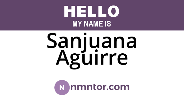 Sanjuana Aguirre