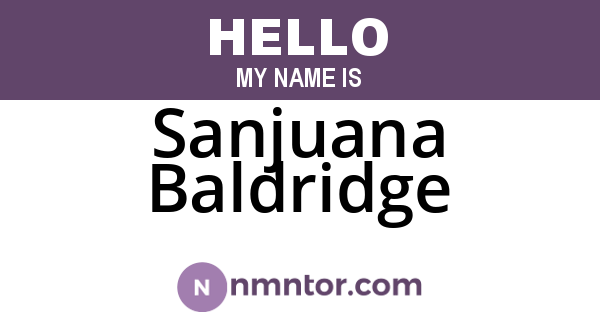 Sanjuana Baldridge