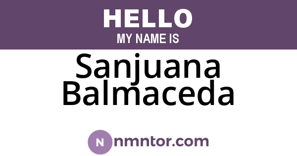 Sanjuana Balmaceda
