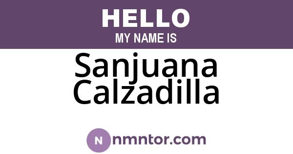 Sanjuana Calzadilla
