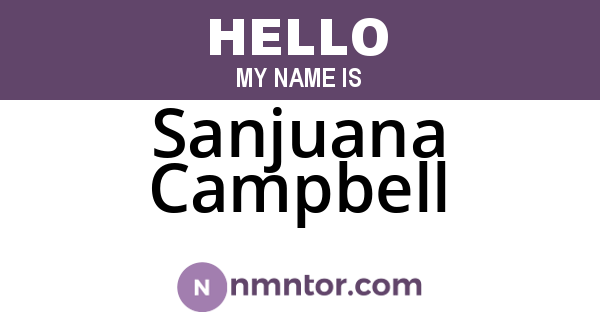 Sanjuana Campbell