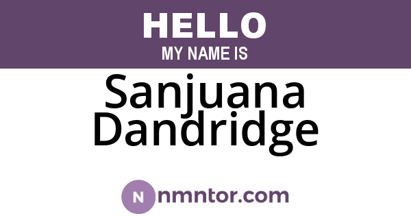 Sanjuana Dandridge