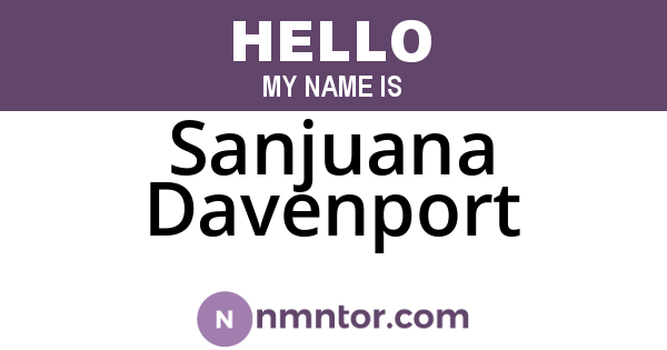 Sanjuana Davenport