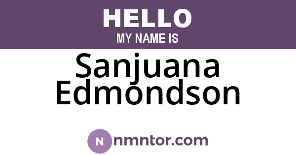 Sanjuana Edmondson