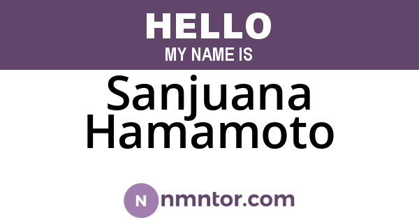 Sanjuana Hamamoto