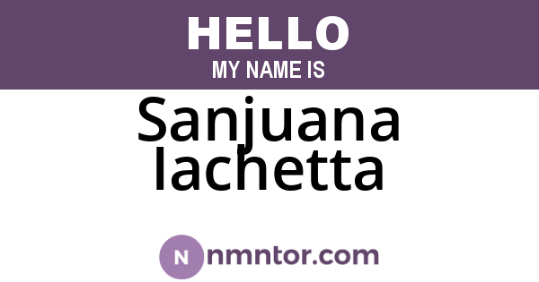 Sanjuana Iachetta